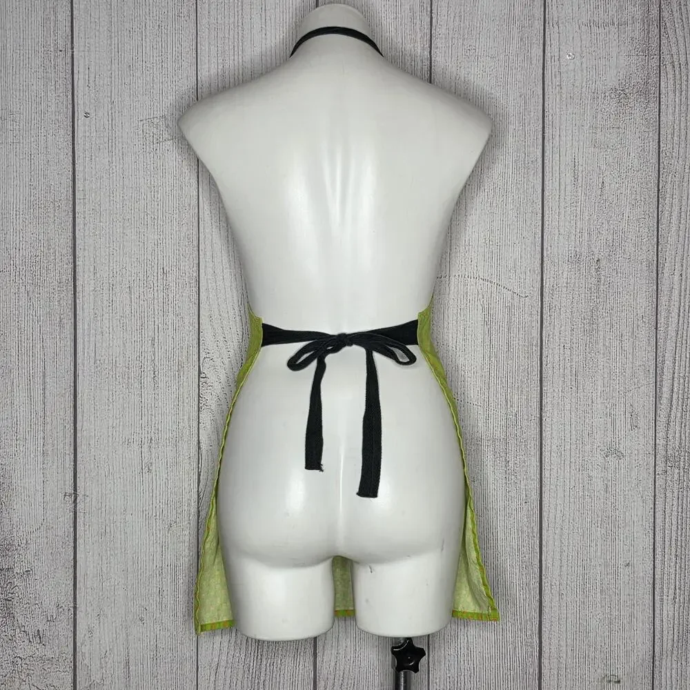 VTG My Kitchen Love It Or Leave It Apron Retro Pop Art Bold 70s Typography